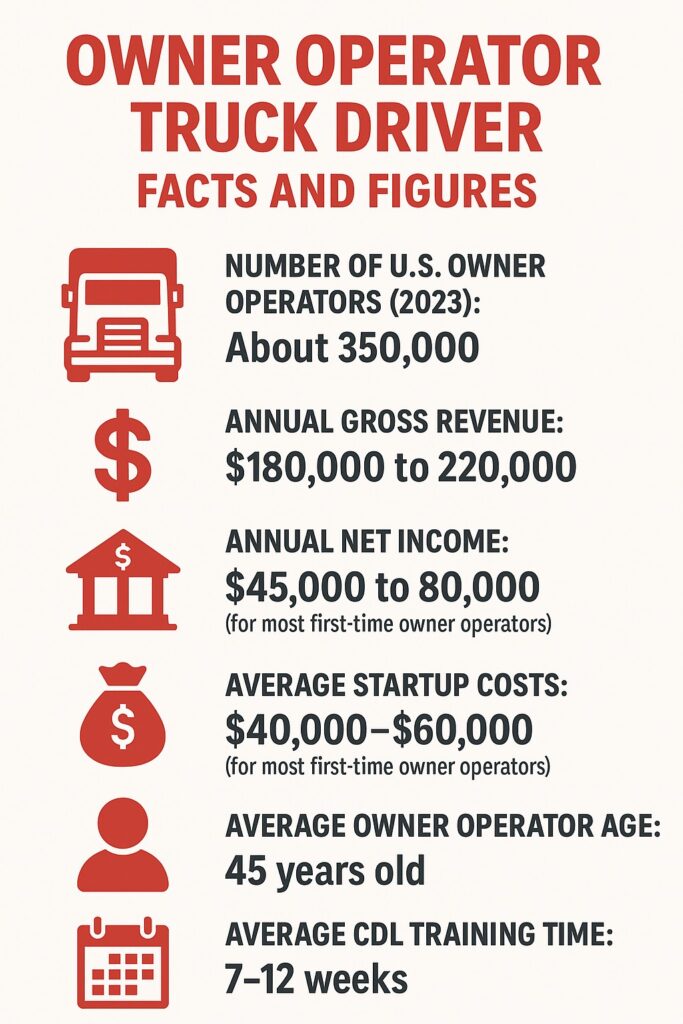 Owner operator truck driver facts and figures